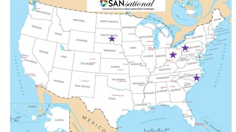 Map of Location of Winners